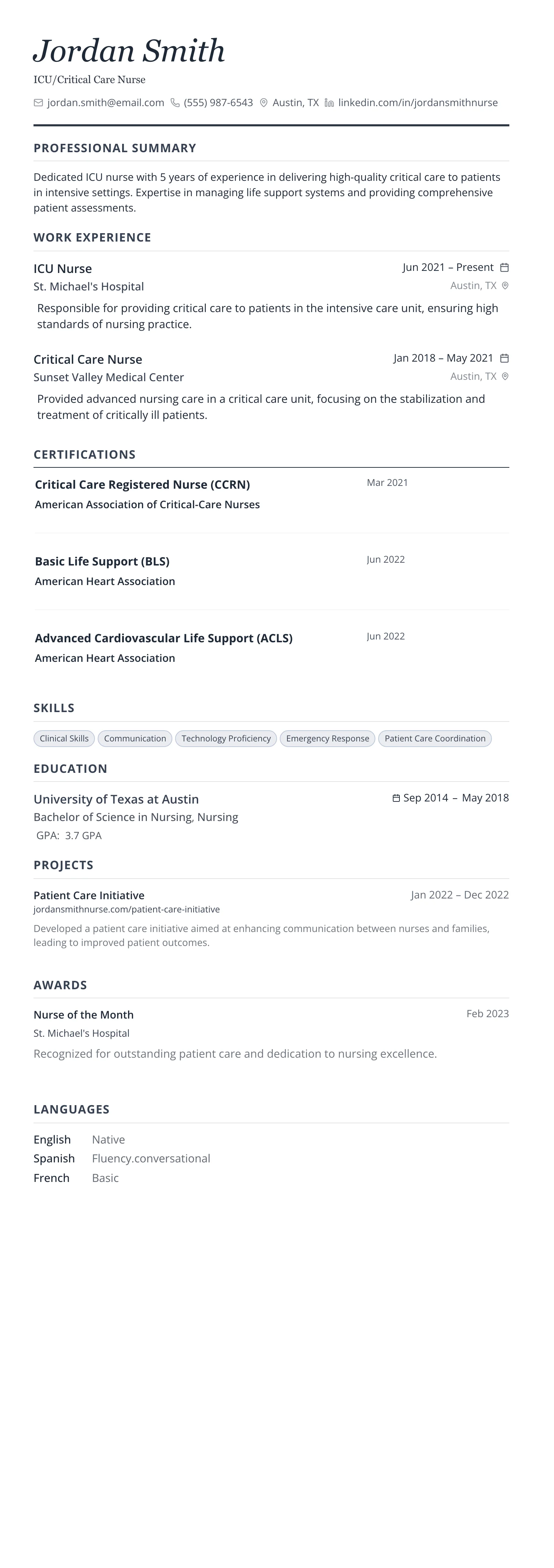 Slate Executive template preview