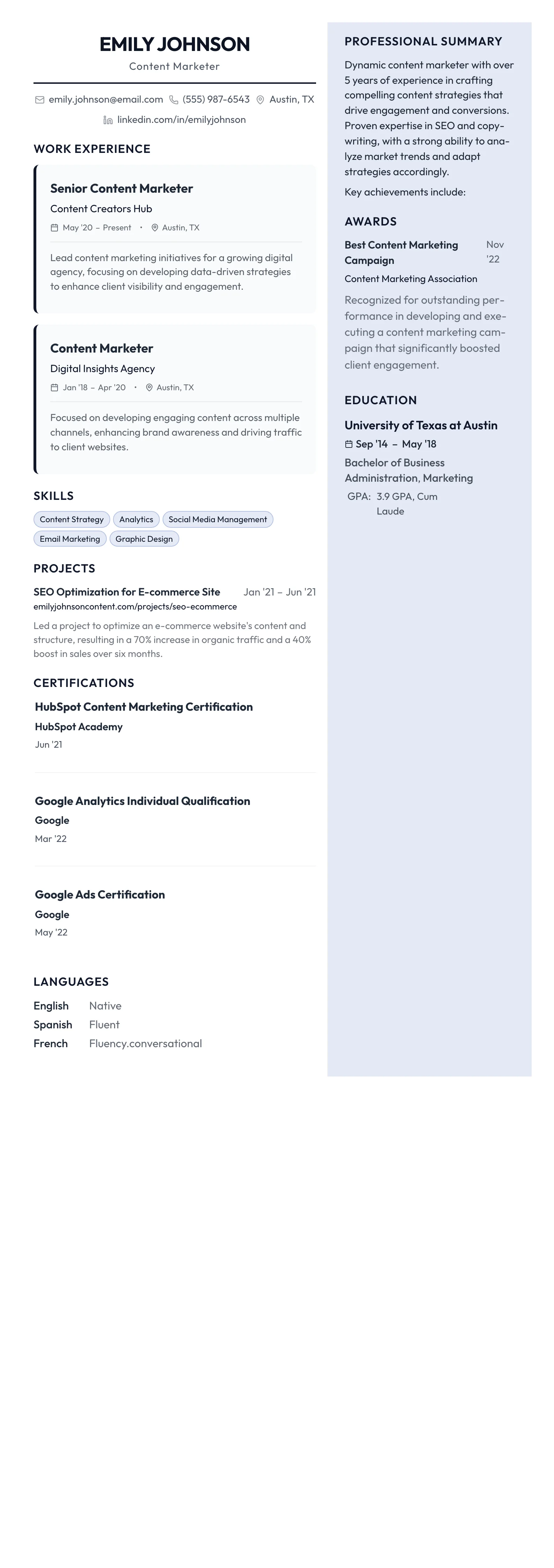 Startup Bold template preview