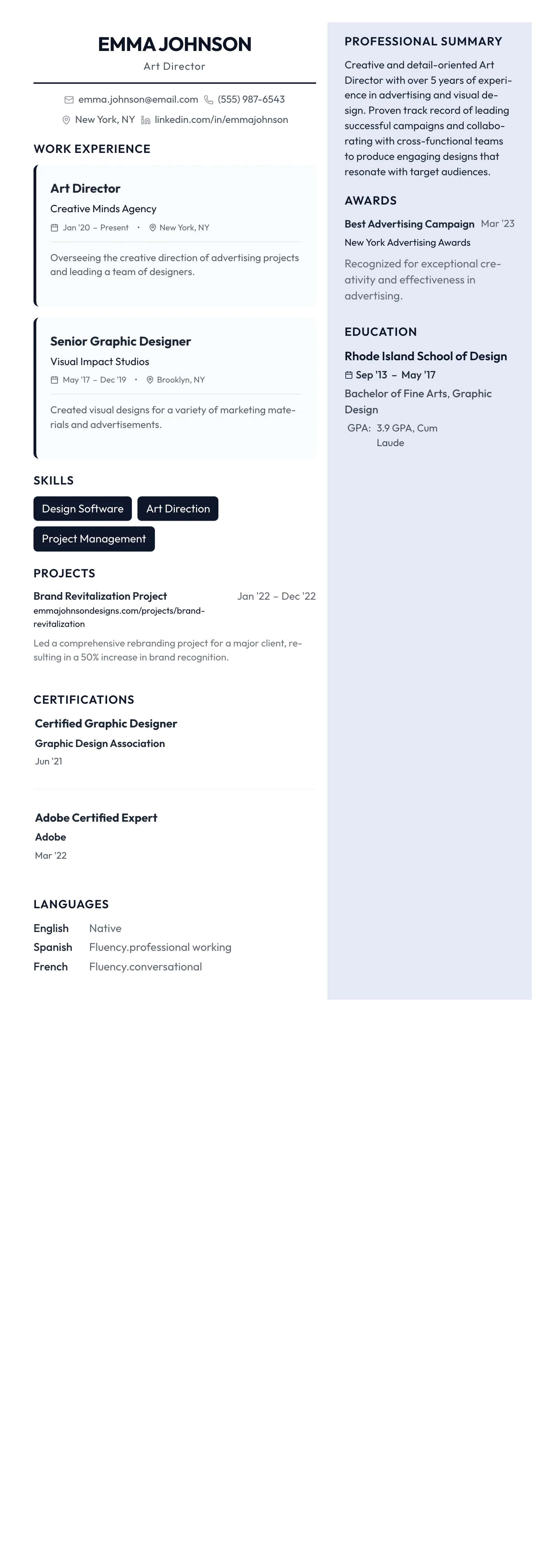 Startup Bold template preview