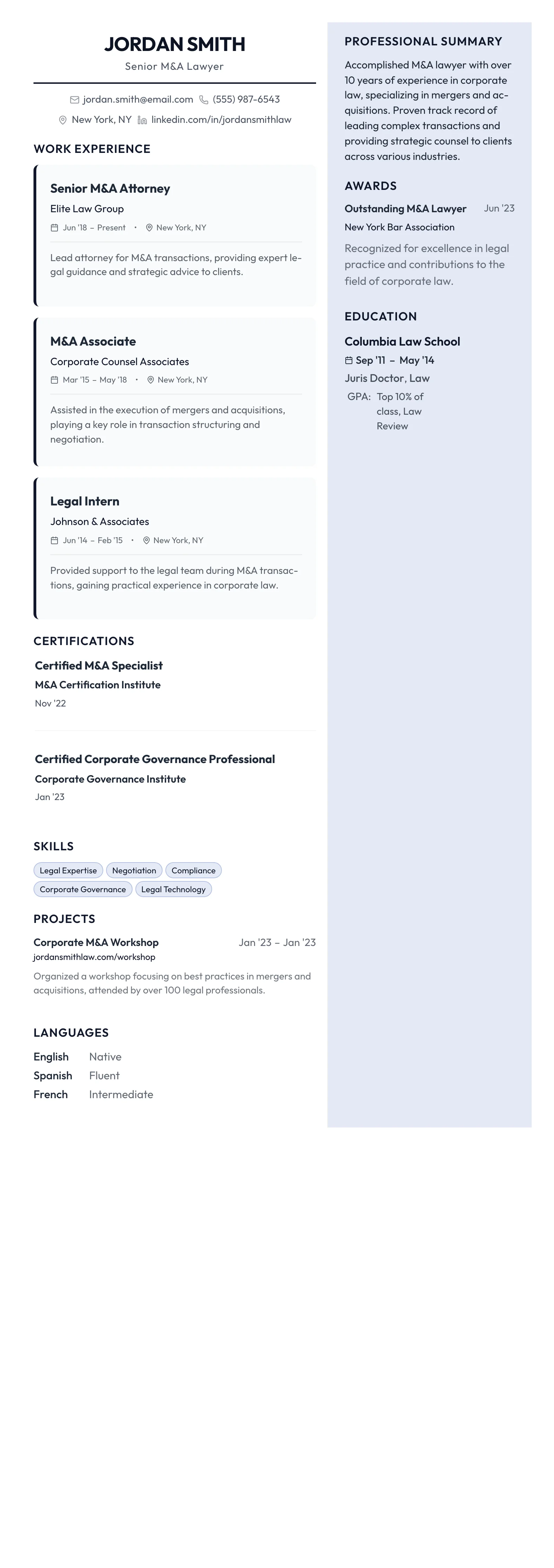 Startup Bold template preview