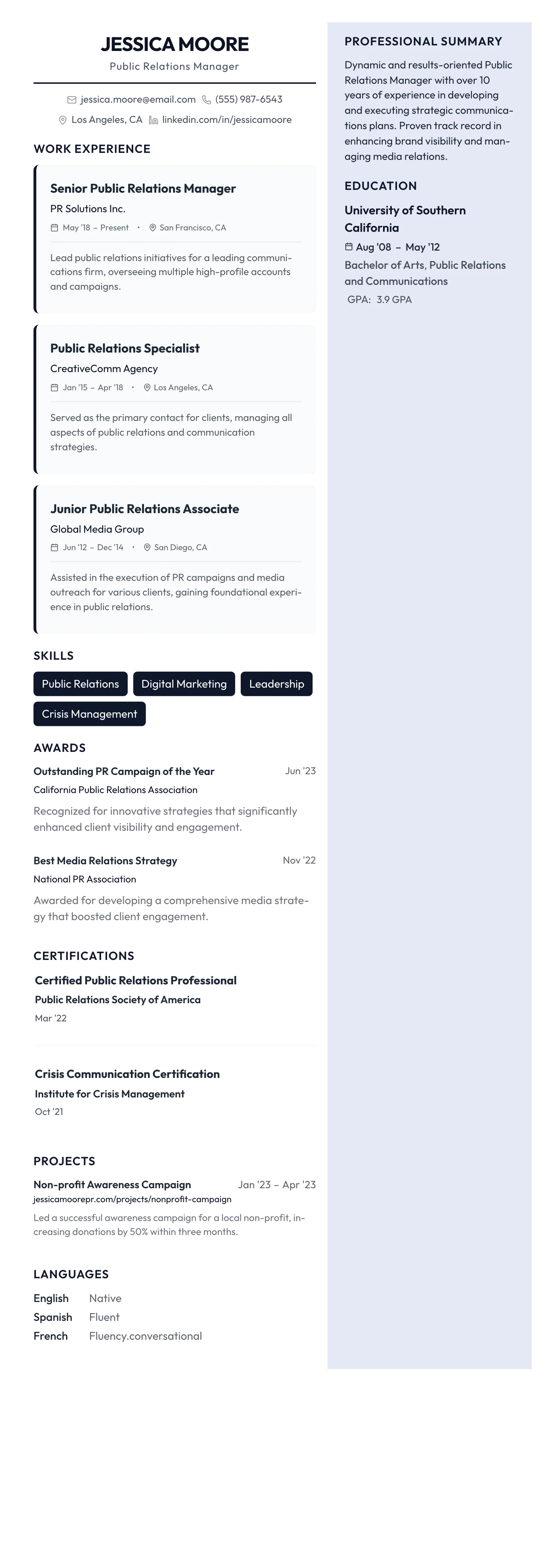 Startup Bold template preview