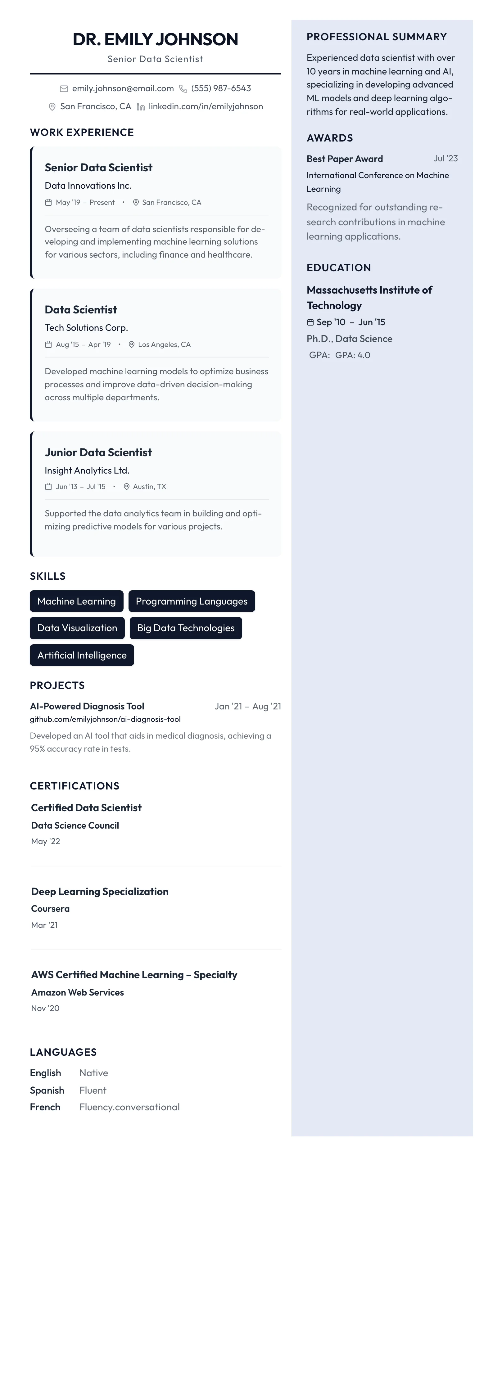 Startup Bold template preview