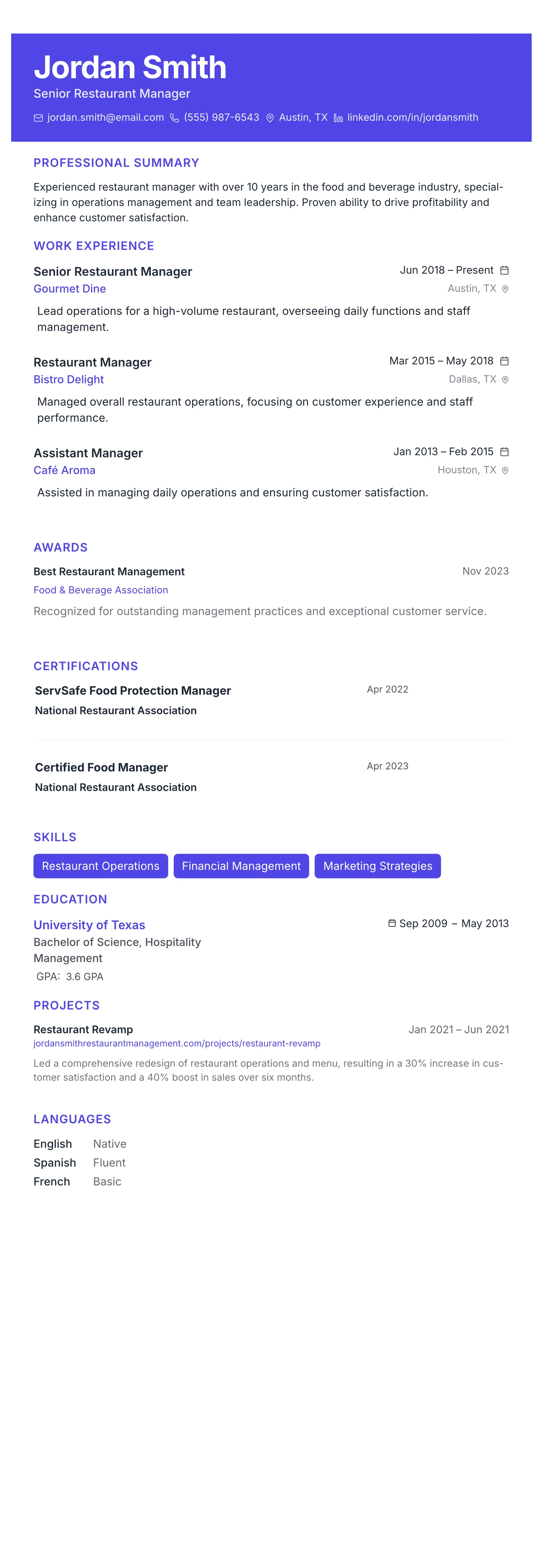 The Catalyst template preview