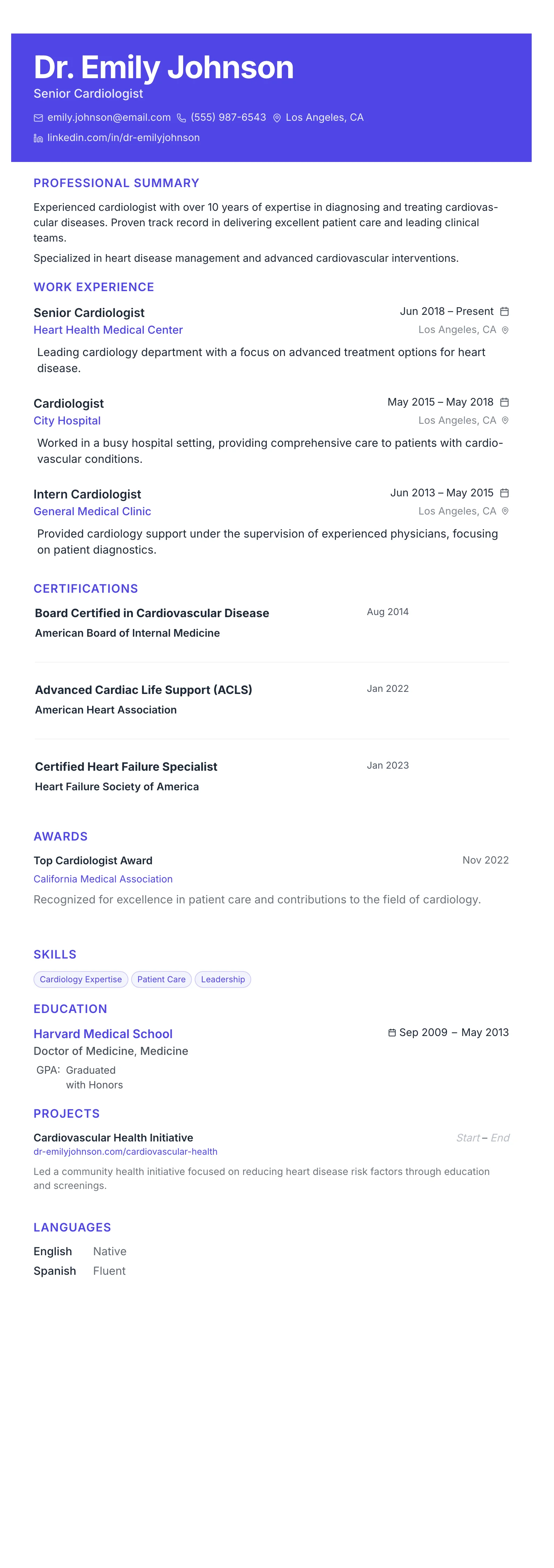 The Catalyst template preview