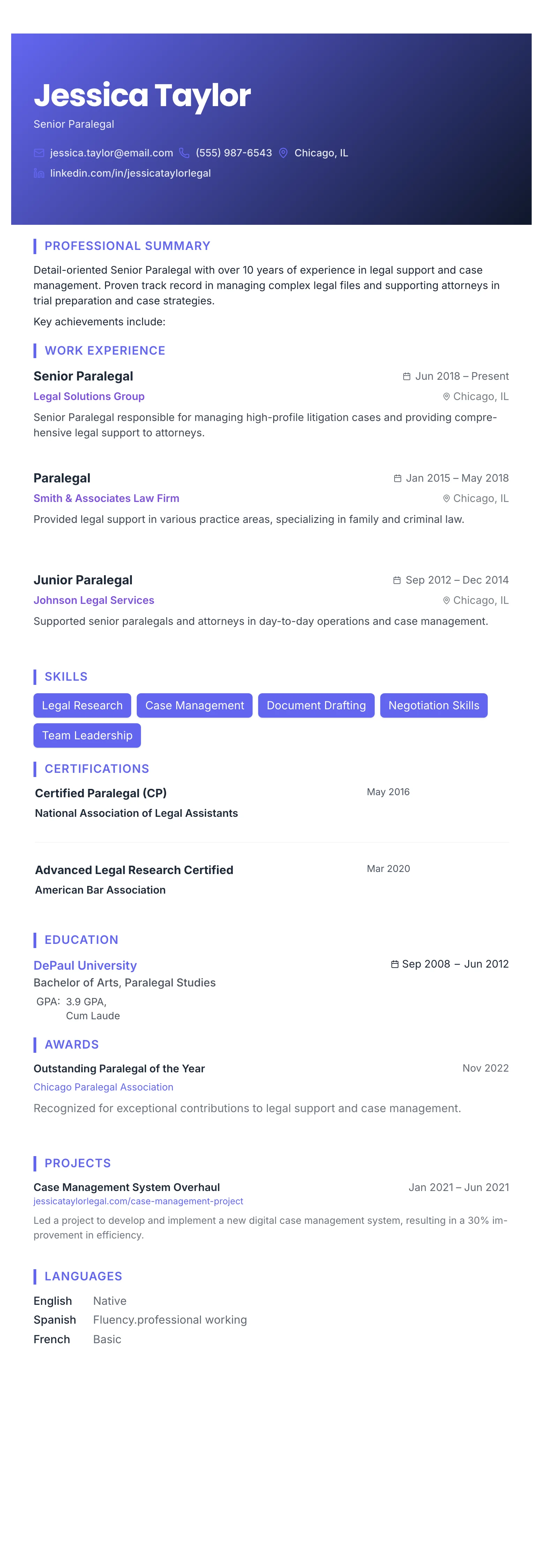 The Gradient Banner template preview