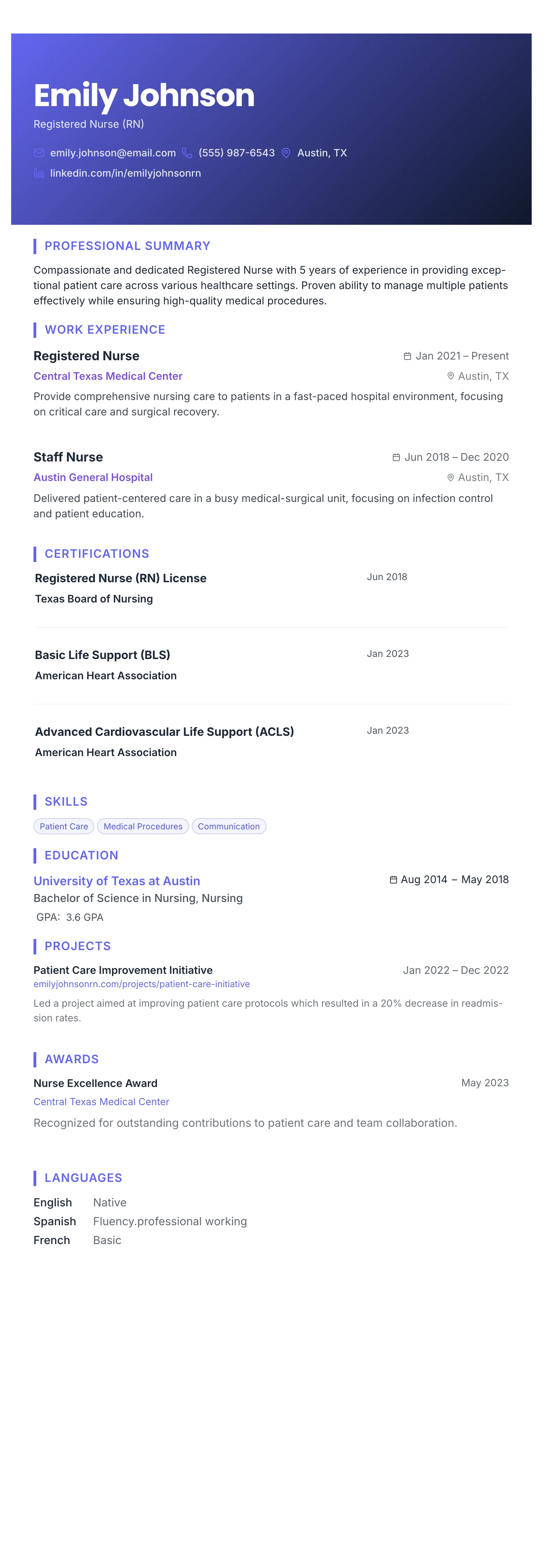 The Gradient Banner template preview