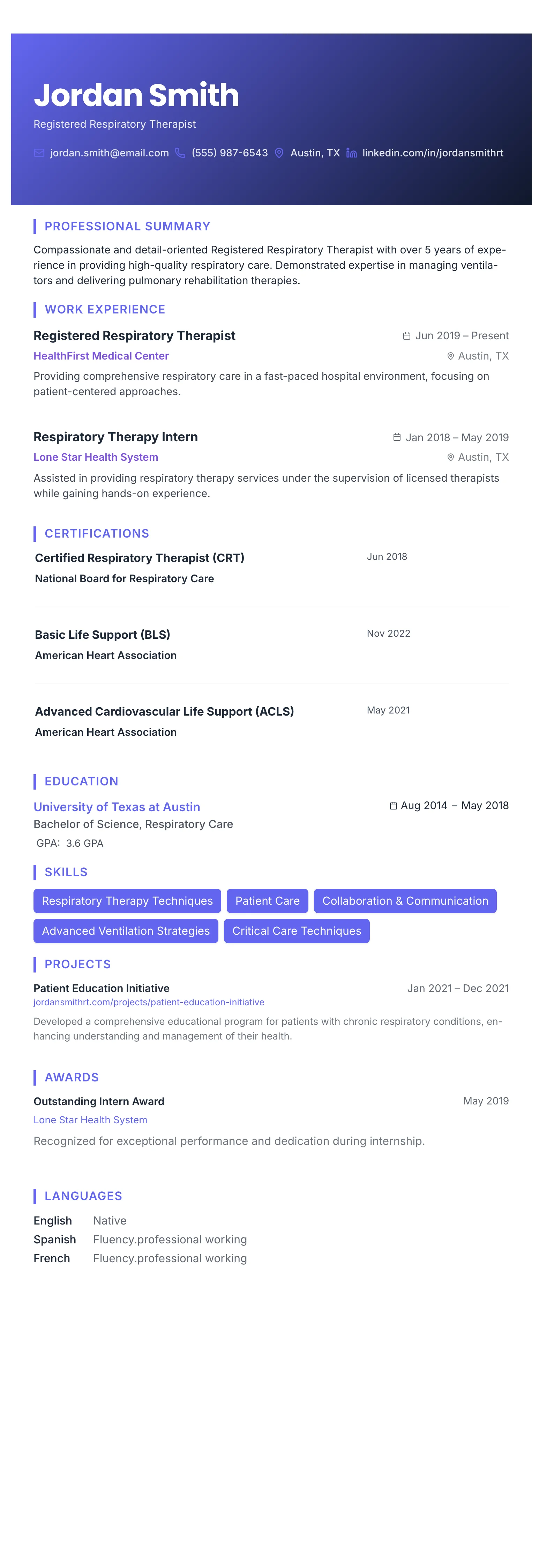 The Gradient Banner template preview