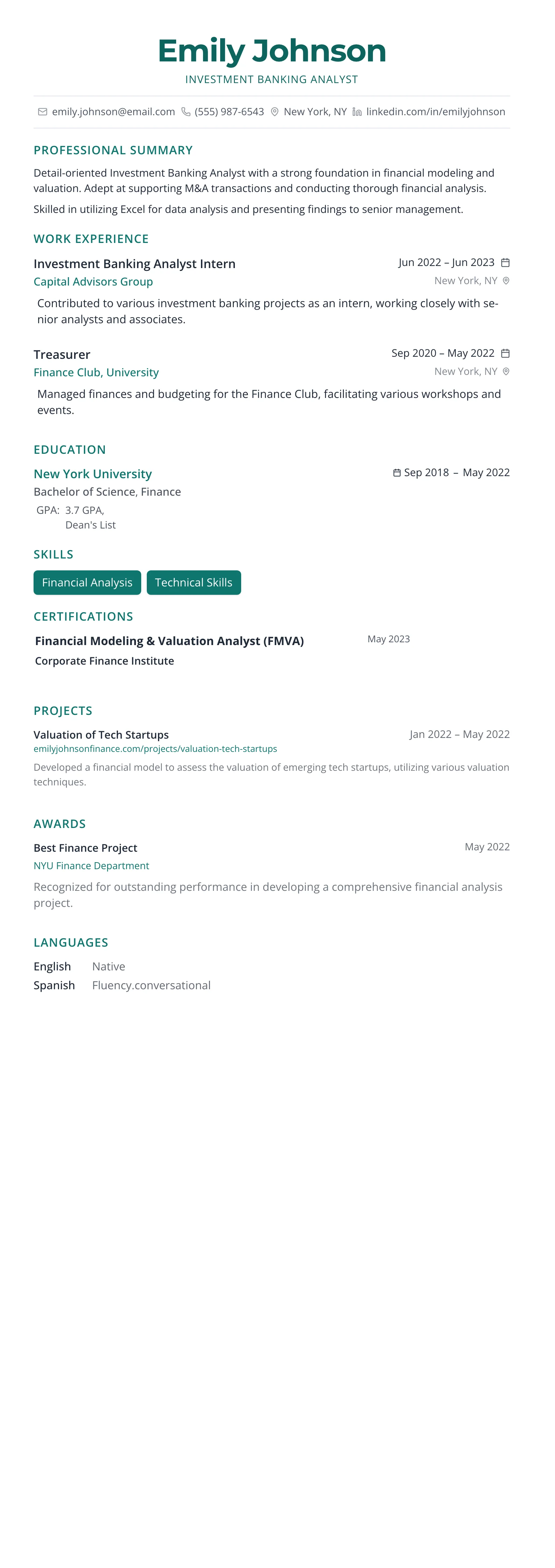 The Horizon template preview